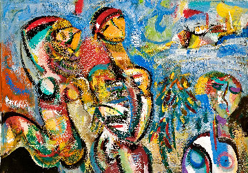 Mardi Gras, Rio 2018 34x44 Huge Original Painting - Giora Angres Mardi Gras, Rio 2018 34x44 Huge Original Painting - Giora Angres