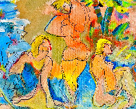 Maui -  Finding Paradise 2004 48x52 Huge Original Painting by Giora Angres - 2