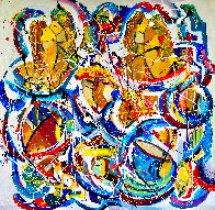 Love is in the Air 2020 48x48 Original Painting by Giora Angres - 1 Love is in the Air 2020 48x48 Original Painting by Giora Angres - 1