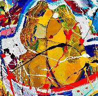 Love is in the Air 2020 48x48 Original Painting by Giora Angres - 2 Love is in the Air 2020 48x48 Original Painting by Giora Angres - 2