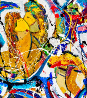 Love is in the Air 2020 48x48 Original Painting by Giora Angres - 3 Love is in the Air 2020 48x48 Original Painting by Giora Angres - 3