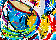 Love is in the Air 2020 48x48 Huge Original Painting by Giora Angres - 4 Love is in the Air 2020 48x48 Huge Original Painting by Giora Angres - 4
