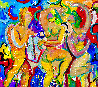 Party Time 2020 48x52 Huge Original Painting by Giora Angres - 0