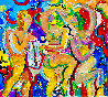 Party Time 2020 48x52 Huge Original Painting by Giora Angres - 1