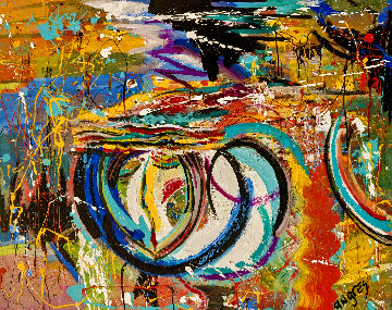 Hurricane 2016 36x48 Huge Original Painting - Giora Angres Hurricane 2016 36x48 Huge Original Painting - Giora Angres