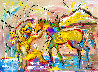 My Horsie 2021 48x60 Huge Original Painting by Giora Angres - 1