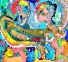 Pueblo Dance Original 2021 48x60 Huge - New Mexico Original Painting by Giora Angres - 2