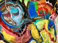 Pegasus 2019 40x52 Huge Original Painting by Giora Angres - 3 Pegasus 2019 40x52 Huge Original Painting by Giora Angres - 3