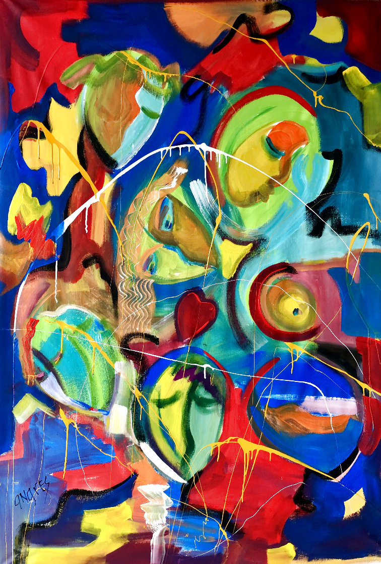 Remember 2020 60x46 Huge Original Painting by Giora Angres Remember 2020 60x46 Huge Original Painting by Giora Angres