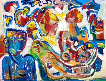 Relaxing Moments 2018 48x60 Super Huge Original Painting - Giora Angres Relaxing Moments 2018 48x60 Super Huge Original Painting - Giora Angres