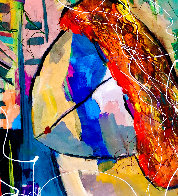Missing You 2012 32x32 Original Painting by Giora Angres - 2