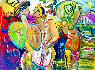 Fun in the Sun 2020 48x60 Huge  Original Painting by Giora Angres - 0