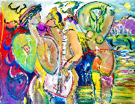 Fun in the Sun 2020 48x60 Huge  Original Painting by Giora Angres - 1