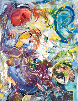 Transcendant 2019 60x48 Huge Original Painting - Giora Angres Transcendant 2019 60x48 Huge Original Painting - Giora Angres