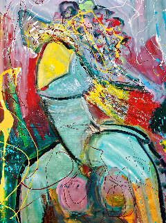 Magic Moments 2012 24x24 Original Painting - Giora Angres Magic Moments 2012 24x24 Original Painting - Giora Angres
