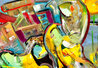 Spring Haze 2016 - 48x58 Huge Painting Original Painting by Giora Angres - 2