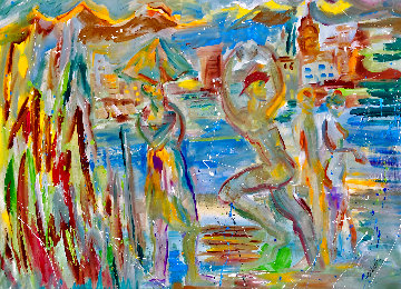 It Never Rains in California 2020 48x60 Huge Original Painting - Giora Angres It Never Rains in California 2020 48x60 Huge Original Painting - Giora Angres
