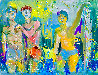Surfn' Dudes 2021 48x58 Huge Original Painting by Giora Angres - 1