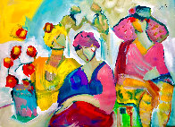 Be Aware 2021 46x56 Huge <br />(Breast Cancer) Pink on Pink Original Painting by Giora Angres - 1 Be Aware 2021 46x56 Huge <br />(Breast Cancer) Pink on Pink Original Painting by Giora Angres - 1