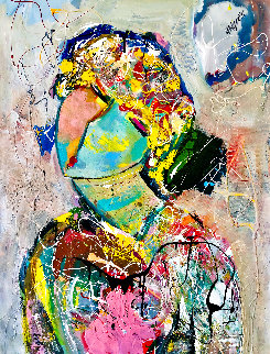 Satisfied 2016 46x31 Original Painting - Giora Angres Satisfied 2016 46x31 Original Painting - Giora Angres