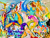 Liquid Passion 2002 48x58 Huge Original Painting by Giora Angres - 0
