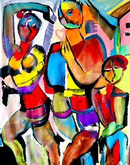 Home is Where the Heart Is 2002 60x48 Original Painting - Giora Angres Home is Where the Heart Is 2002 60x48 Original Painting - Giora Angres