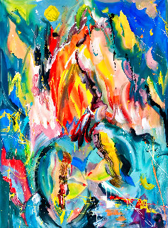 Passion 2015 60x48 Huge Original Painting - Giora Angres