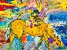 Surf Horse 2014 46x58 Huge Original Painting by Giora Angres - 0