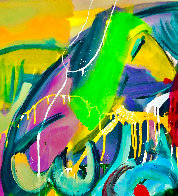 Dancing Lovers Original Painting by Giora Angres - 3 Dancing Lovers Original Painting by Giora Angres - 3