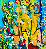 Pool Party 2021 70x58 Huge - Las Vegas Mural Size Original Painting by Giora Angres - 0