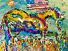 Thanks Giving to the Patriot Horses 2021 48x60 Huge Original Painting by Giora Angres - 0