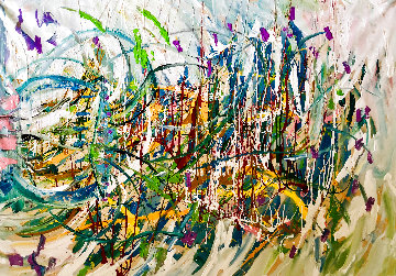 North Wind 2019 56x46 Original Painting - Giora Angres North Wind 2019 56x46 Original Painting - Giora Angres