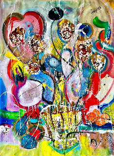 Love's Bouquet 2018 60x48 Huge Original Painting - Giora Angres Love's Bouquet 2018 60x48 Huge Original Painting - Giora Angres