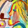 Sharing 2016 46x48 Huge Original Painting by Giora Angres - 3