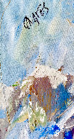 Ski Lessons 2014 44x30 Huge Original Painting by Giora Angres - 4 Ski Lessons 2014 44x30 Huge Original Painting by Giora Angres - 4
