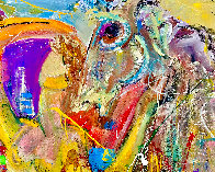Secret Horses 2019 48x60 Huge Original Painting by Giora Angres - 4 Secret Horses 2019 48x60 Huge Original Painting by Giora Angres - 4