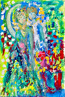 To Love And to Hold 2014 46x30 Huge Original Painting by Giora Angres - 1