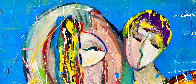 Going Back in Time 2002 58x46 Huge Original Painting by Giora Angres - 3 Going Back in Time 2002 58x46 Huge Original Painting by Giora Angres - 3