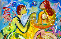 Mars Meets Venus 2017 60x48 Huge Original Painting by Giora Angres - 2 Mars Meets Venus 2017 60x48 Huge Original Painting by Giora Angres - 2