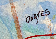 Bees And Sky 2021 48x58 Huge Original Painting by Giora Angres - 4 Bees And Sky 2021 48x58 Huge Original Painting by Giora Angres - 4