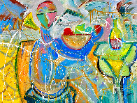 Nice Bouquet 2022 48x60 Huge Original Painting by Giora Angres - 0 Nice Bouquet 2022 48x60 Huge Original Painting by Giora Angres - 0