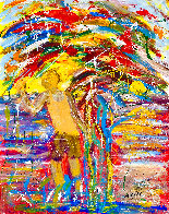 Magic Sunset 2002 49x30 Original Painting by Giora Angres - 0
