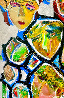 Close Friends 2014 58x46 Huge Original Painting by Giora Angres - 2 Close Friends 2014 58x46 Huge Original Painting by Giora Angres - 2