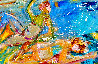 Moonbathing 2002 48x60 Huge Original Painting by Giora Angres - 3