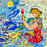 Baywatch 2014 42x42 - Malibu, California Original Painting by Giora Angres - 0