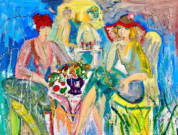 My Mothers Day  2017 48x60 Huge  Original Painting - Giora Angres