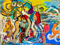 Spring Day 2022 48x60 Huge Original Painting by Giora Angres - 0
