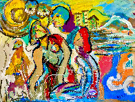 Spring Day 2022 48x60 Huge Original Painting by Giora Angres - 4 Spring Day 2022 48x60 Huge Original Painting by Giora Angres - 4