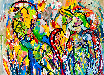 Textures of Life 2014 48x60 Huge Heavy Texture Original Painting - Giora Angres Textures of Life 2014 48x60 Huge Heavy Texture Original Painting - Giora Angres