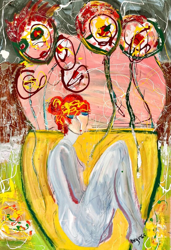 Allison Lefcortシルクスクリーンアート 購入時　14万円 Allison Lefcort Art For Sale, Wanted